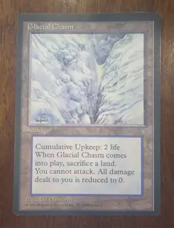 Glacial Chasm | LP | Ice Age | ICE #353 | MTG - Image 1