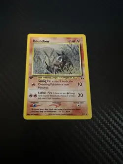 Houndour Holo Rare 1st Edition Neo Discovery 5/75 WOTC Vintage Pokemon 5/75 - Image 1