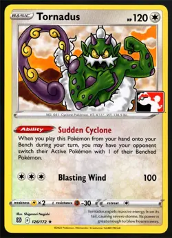 Pokemon Sword & Shield Brilliant Stars Prize Pack 126/172 Tornadus - Image 1