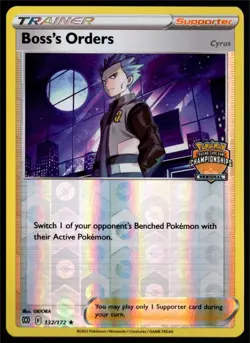 Pokemon Sword Shield Brilliant Stars Regional Championship 132/172 Boss's Orders - Image 1