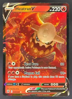 2022 Pokemon Gaming Sword & Shield Astral Radiance Heatran V #025/189 - Image 1