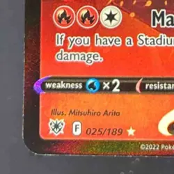 2022 Pokemon Gaming Sword & Shield Astral Radiance Heatran V #025/189 - Image 4