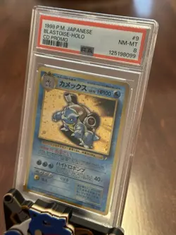 Blastoise CD Promo PSA 8 Rare Holo 1999 Japanese Pokemon Card #009 - Image 1