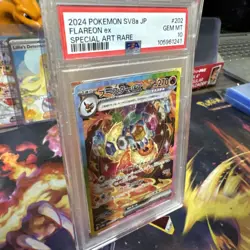 Flareon Ex 202/187 PSA 10 - 2024 Japanese Terastal Festival Holo Pokemon Card - Image 3