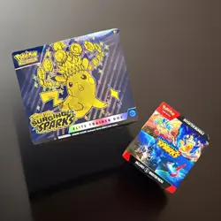 Pokemon TCG Surging Sparks Elite Trainer Box & Booster Bundle 6 Packs Sealed New - Image 1