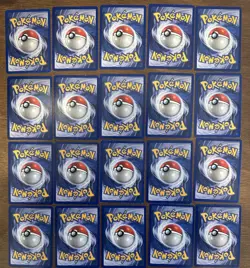 Base Set Lot of 20 Uncommons/Commons, No Duplicates - Vintage Pokemon TCG Cards - Image 2