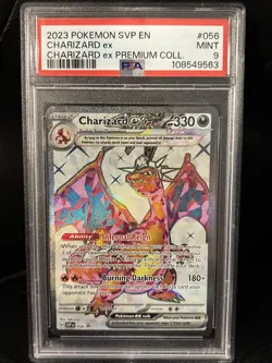 2023 POKEMON SVP EN-SV BLACK STAR PROMO #056 CHARIZARD EX PSA 9 - Image 1