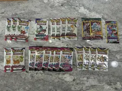 Pokemon Scarlet & Violet Fun Pack Lot 23 Sun & Moon Sealed Packs Total - Image 1