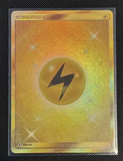 Pokemon TCG Lightning Energy 168/145 Guardians Rising Secret Rare Full Art NM - Image 1