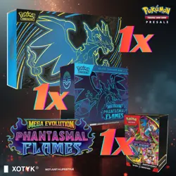 ✨ Pokemon TCG: Phantasmal Flames Bundle (UPC/ETB/Booster Bundle) *PRESALE 11/14* - Image 1