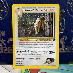 Pokemon TCG - Giovanni's Persian 8/132 Gym Challenge Holo - WOTC Vintage - LP - Image 1