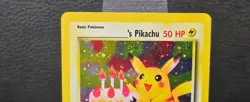 2000 POKEMON PROMO BLACK STAR #24 BIRTHDAY ______'s PIKACHU-HOLO (LP) - Image 2