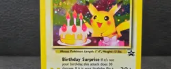 2000 POKEMON PROMO BLACK STAR #24 BIRTHDAY ______'s PIKACHU-HOLO (LP) - Image 3