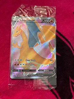 SEALED Pokemon Charizard V SWSH050 Champion's Path ETB Holo Black Star Promo - Image 1