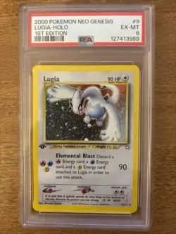 Lugia 9/111 Neo Genesis Holo 2000 Pokemon 1st edition PSA 6 - Image 1