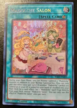Madolche Salon RA03-EN069 1st Ed. Secret Rare Quarter Century Bonanza Yu-Gi-Oh! - Image 1