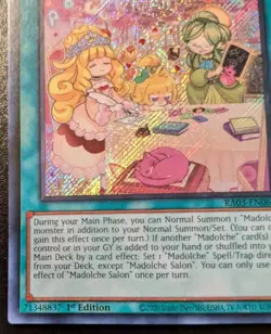 Madolche Salon RA03-EN069 1st Ed. Secret Rare Quarter Century Bonanza Yu-Gi-Oh! - Image 4