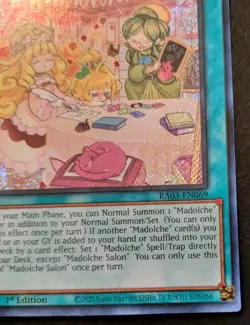 Madolche Salon RA03-EN069 1st Ed. Secret Rare Quarter Century Bonanza Yu-Gi-Oh! - Image 5
