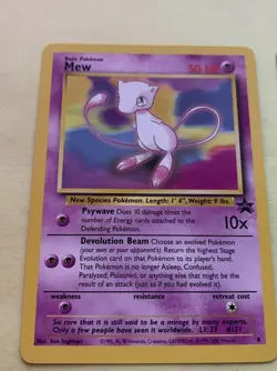 Mew Black Star Promo 8 Pokemon Cards WoTC Near Mint - Image 1