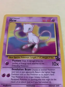 Mew Black Star Promo 8 Pokemon Cards WoTC Near Mint - Image 2
