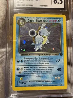 Vintage 2000 Pokemon Dark Blastoise #3/82 English CGC 6 Holo Card WOTC VTG Y2K - Image 2