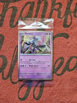 Pokemon TCG Mega Evolutions Xerneas Promo Card MINT CONDITION - Image 1