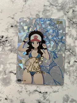Pokemon Bikini Trainer Hilda Goddess Story DMG K1-ZR Anime Girl Waifu Card Cute - Image 1
