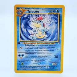 Pokemon TCG Karte Tyracroc 31/111 1. Edition Neo Genesis Deutsch - Near Mint NM - Image 1