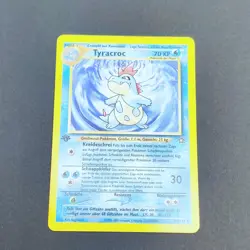 Pokemon TCG Karte Tyracroc 31/111 1. Edition Neo Genesis Deutsch - Near Mint NM - Image 2