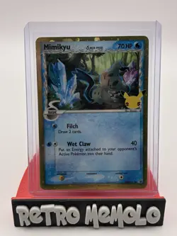 Pokemon Card Mimikyu SWSH136 Delta Species 25th Celebrations Black Star Promo - Image 1