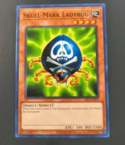 Yu-Gi-Oh! Invasion Of Chaos Skull-Mark Ladybug Common Card IOC-EN079 NM - Image 1
