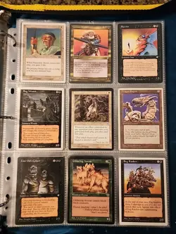 Vintage Magic The Gathering Binder Collection Card Lot MTG 1993-2003 Rares - Image 1