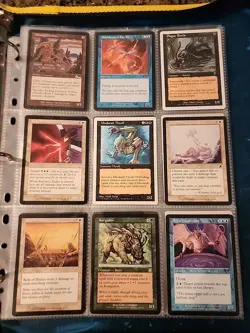 Vintage Magic The Gathering Binder Collection Card Lot MTG 1993-2003 Rares - Image 3
