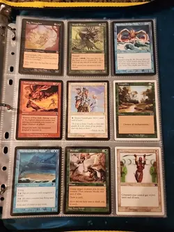 Vintage Magic The Gathering Binder Collection Card Lot MTG 1993-2003 Rares - Image 5