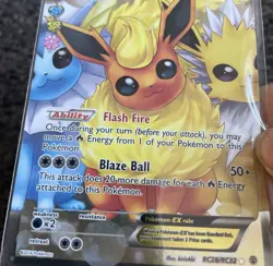 Flareon EX RC28/RC32 Generations, Radiant Collection 2016 Holo Pokemon Card - Image 3
