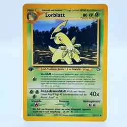 Pokemon TCG Karte Lorblatt 29/111 Neo Genesis Deutsch - 1. Edition Near Mint NM - Image 1