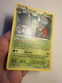 Pokemon Card Roserade 15/124 Near Mint Rare BW - Dragons Exalted 106A - Image 5