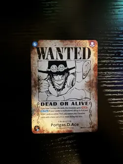 One Piece TCG - Portgas.D.Ace - Wanted Poster - (Error Card) - OP13 - Image 1