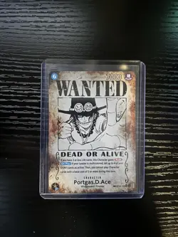 One Piece TCG - Portgas.D.Ace - Wanted Poster - (Error Card) - OP13 - Image 3