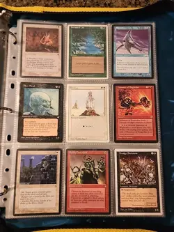 Vintage Magic The Gathering Binder Collection Card Lot MTG 1993-2003 Rares - Image 1