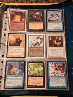 Vintage Magic The Gathering Binder Collection Card Lot MTG 1993-2003 Rares - Image 3