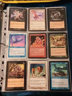 Vintage Magic The Gathering Binder Collection Card Lot MTG 1993-2003 Rares - Image 4