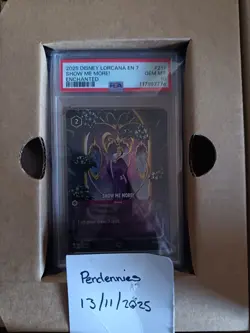 Disney Lorcana Enchanted Show Me More! #211/204 PSA 10 Rare Card - Image 3