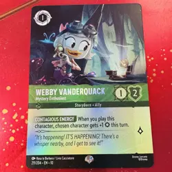 Disney LORCANA Webby Vanderquack - Mystery Enthusiast (Epic) ~ NM Holofoil - Image 1