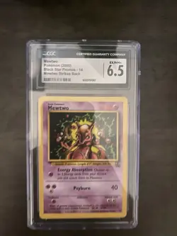 Pokemon Mewtwo 2000 Black Star Promos Card CGC 6.5 Mewtwo Strikes Back - Image 1