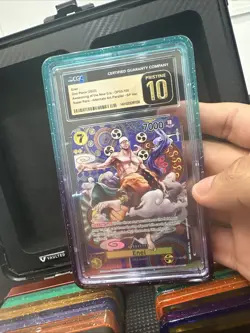 Enel OP05-100 SR SP Special Art One Piece TCG Card Alternate Art CGC Pristine 10 - Image 1