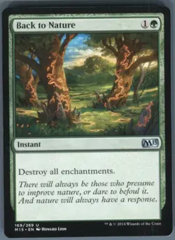 Magic the Gathering MTG Magic 2015 (M15) Back to Nature #169 - Image 1