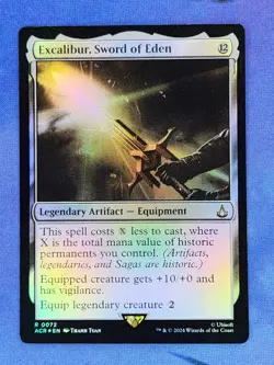 1x FOIL Excalibur, Sword of Eden, NM, ACR, Magic: the Gathering, MtG - Image 1