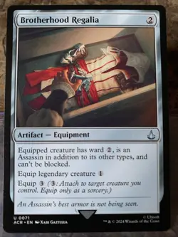 MTG TCG Assassins Creed Brotherhood Regalia 0071 Regular Uncommon - Image 1