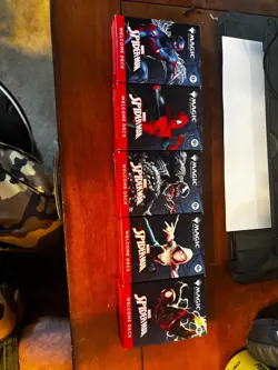 SDCC 2025 Magic The Gathering x Spider-Man Complete Welcome Deck Set (5) - Image 1
